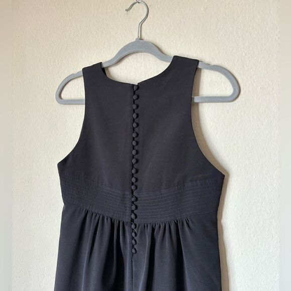 Vince  Mini Black Dress Crew Neck Sleeveless Size 8 - Picture 5 of 12